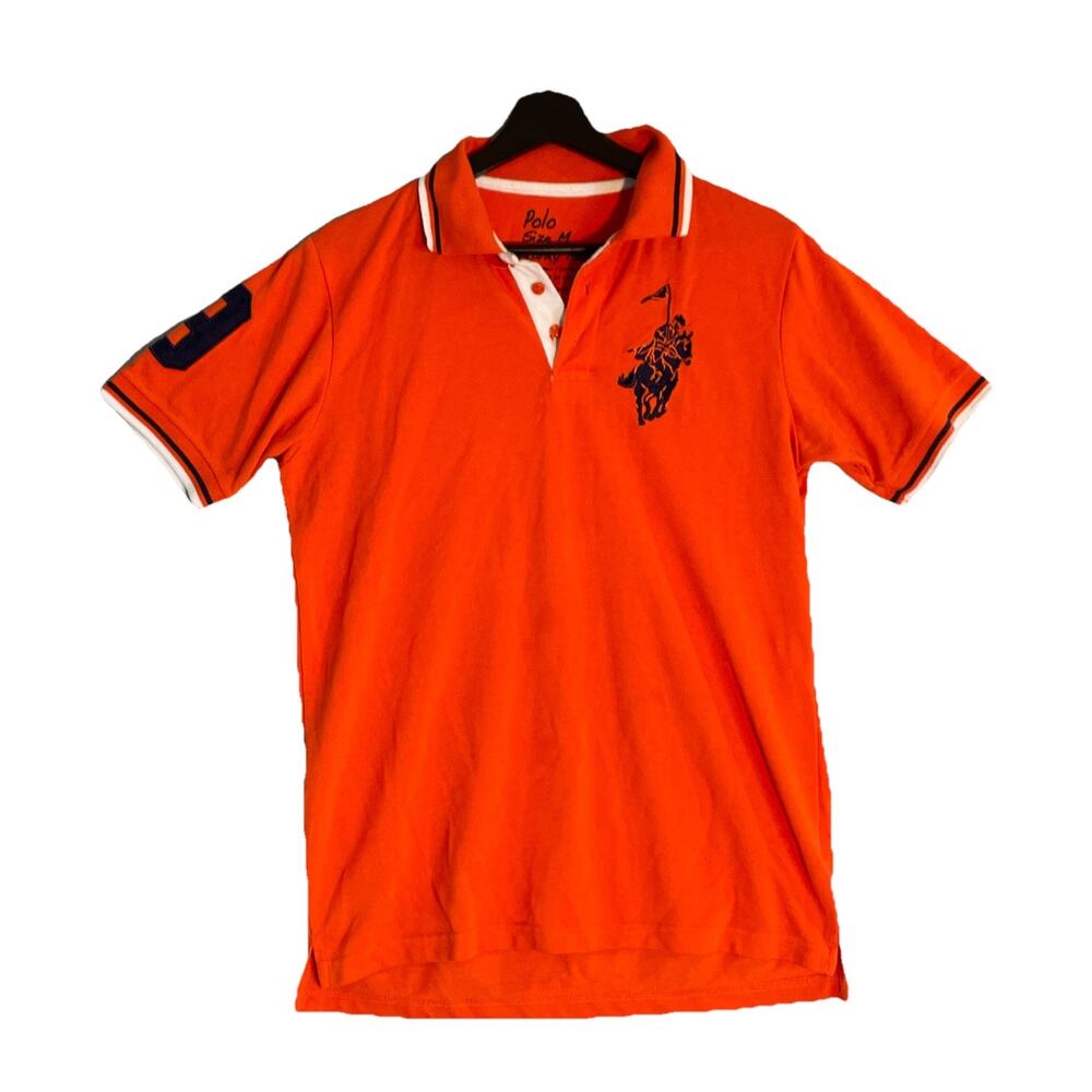 Vintage Y2K Polo Ralph Lauren Big Pony Franky Max Shirt Men's Medium Preppy 90s